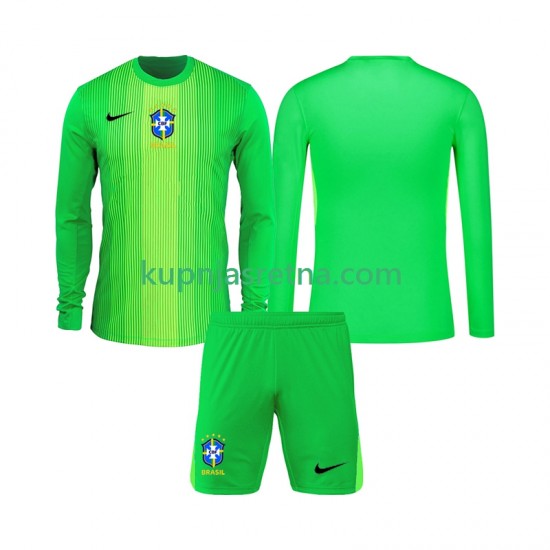 Dječja Domaći Home Golmanski Dresova Brazil 2026 Dugim Rukavima