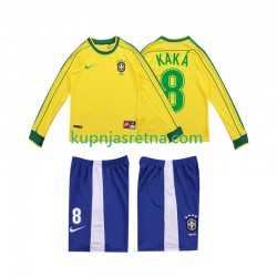 Dječja Domaći Home Dresova Brazil KAKA 8 Retro 1998 Dugim Rukavima
