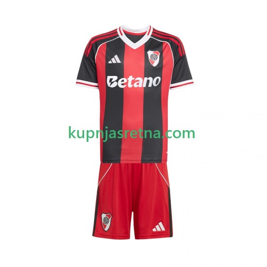 Dječja Gostujući Away Dresova River Plate 2025-2026 Kratkih Rukava