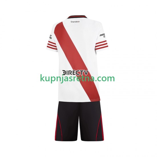Dječja Domaći Home Dresova River Plate 2025-2026 Kratkih Rukava