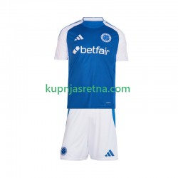 Dječja Domaći Home Dresova Cruzeiro 2025-2026 Kratkih Rukava