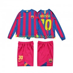 Dječja Domaći Home Dresova FC Barcelona Lionel Messi 10 Retro 2005 2006 Dugim Rukavima