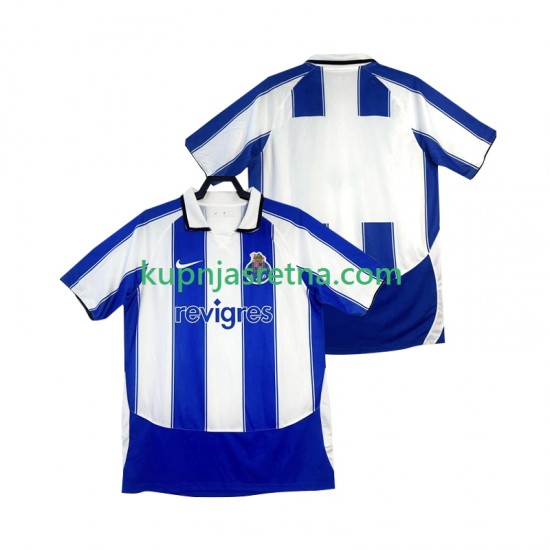 Muškarci Domaći Home Dresova FC Porto Retro 2003 2004 Kratkih Rukava