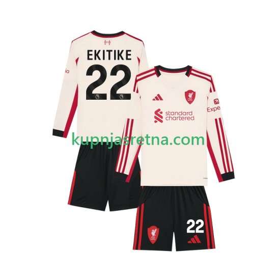 Dječja Gostujući Away Dresova Liverpool Hugo Ekitike 22 2025-2026 Dugim Rukavima