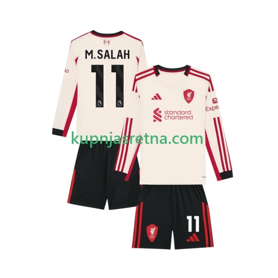 Dječja Gostujući Away Dresova Liverpool Mohamed Salah 11 2025-2026 Dugim Rukavima
