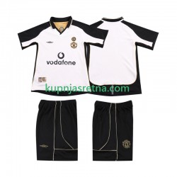 Dječja Gostujući Away Manchester United Anniversary Football Shirt 2001 2002 Kratkih Rukava