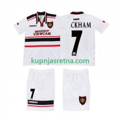 Dječja Gostujući Away Dresova Manchester United BECKHAM 7 Retro 1998 Kratkih Rukava