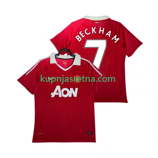 Muškarci Domaći Home Dresova Manchester United BECKHAM 7 Retro 2010 2011 Kratkih Rukava