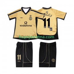 Dječja Treći Manchester United GIGGS 11 Anniversary Football Shirt 2001 2002 Kratkih Rukava