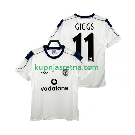Muškarci Gostujući Away Dresova Manchester United GIGGS 11 Retro 2000 2001 Kratkih Rukava