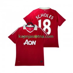 Muškarci Domaći Home Dresova Manchester United SCHOLES 18 Retro 2010 2011 Kratkih Rukava