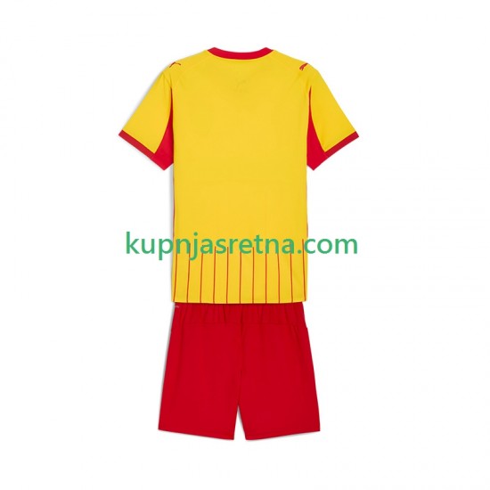 Dječja Domaći Home Dresova RC Lens 2025-2026 Kratkih Rukava