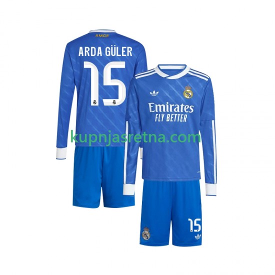 Dječja Treći Dresova Real Madrid Arda Guler 15 2025-2026 Dugim Rukavima