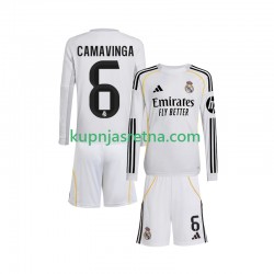 Dječja Domaći Home Dresova Real Madrid Camavinga 6 2025-2026 Dugim Rukavima
