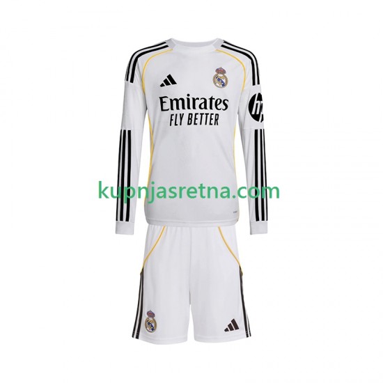 Dječja Domaći Home Dresova Real Madrid 2025-2026 Dugim Rukavima