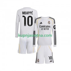 Dječja Domaći Home Dresova Real Madrid Kylian Mbappe 10 2025-2026 Dugim Rukavima