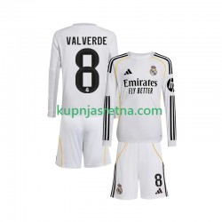 Dječja Domaći Home Dresova Real Madrid Valverde 8 2025-2026 Dugim Rukavima Dječja Domaći Home Dresova Real Madrid Valverde 8 2025-2026 Dugim Rukavima