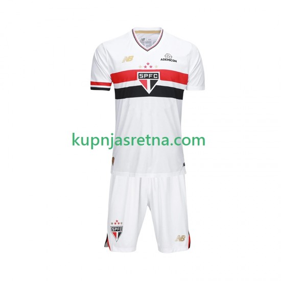 Dječja Domaći Home Dresova Sao Paulo 2025-2026 Kratkih Rukava