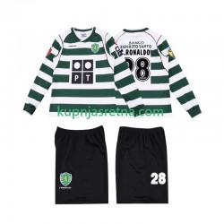 Dječja Domaći Home Dresova Sporting CP Cristiano Ronaldo 28 Retro 2001 2003 Dugim Rukavima Dječja Domaći Home Dresova Sporting CP Cristiano Ronaldo 28 Retro 2001 2003 Dugim Rukavima