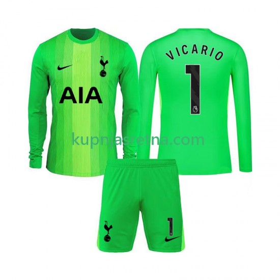 Dječja Domaći Home Golmanski Dresova Tottenham Hotspur Guglielmo Vicario 1 2025-2026 Dugim Rukavima
