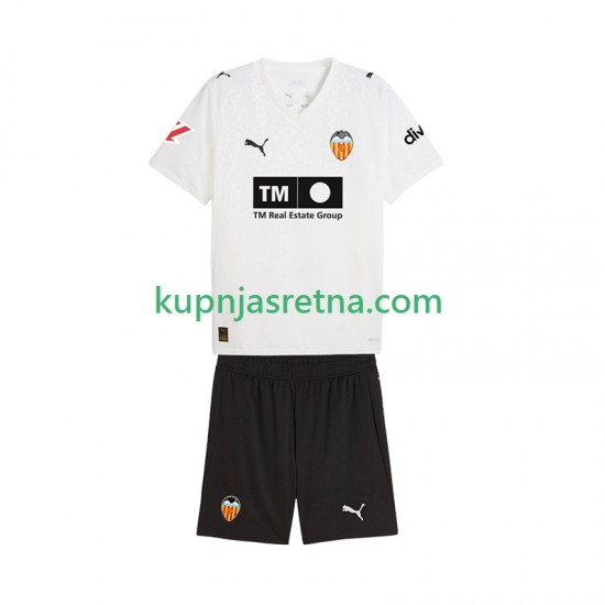 Dječja Domaći Home Dresova Valencia CF 2025-2026 Kratkih Rukava