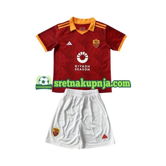 Dječja Četvrti Dresova Roma 2023-2024 Kratkih Rukava