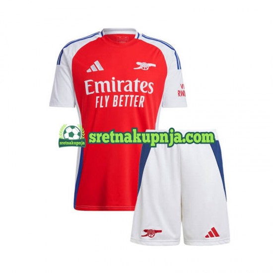 Dječja Domaći Home Dresova Arsenal 2024-2025 Crvena Kratkih Rukava