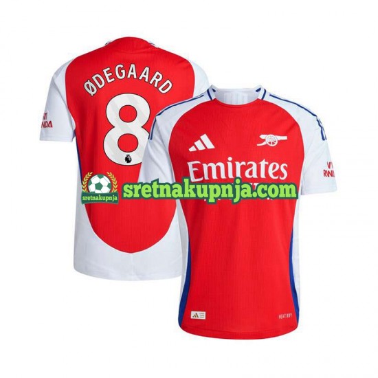 Muškarci Domaći Home Dresova Arsenal Martin Odegaard 8 2024-2025 Crvena Kratkih Rukava