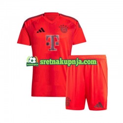 Dječja Domaći Home Dresova FC Bayern München 2024-2025 Crvena Kratkih Rukava Dječja Domaći Home Dresova FC Bayern München 2024-2025 Crvena Kratkih Rukava