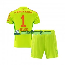 Dječja Domaći Home Golmanski Dresova FC Bayern München Manuel Neuer 1 2024-2025 Kratkih Rukava