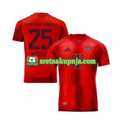 Muškarci Domaći Home Dresova FC Bayern München Thomas Muller 25 2024-2025 Crvena Kratkih Rukava Muškarci Domaći Home Dresova FC Bayern München Thomas Muller 25 2024-2025 Crvena Kratkih Rukava