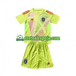 Dječja Domaći Home Golmanski Dresova Italija Euro 2024 Kratkih Rukava