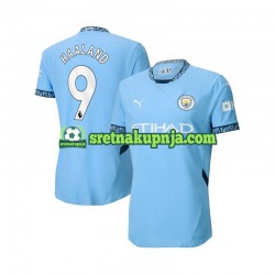 Muškarci Domaći Home Dresova Manchester City Erling Haaland 9 2024-2025 Plava Kratkih Rukava