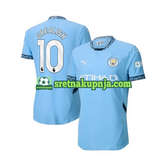 Muškarci Domaći Home Dresova Manchester City Jack Grealish 10 2024-2025 Plava Kratkih Rukava