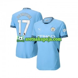 Muškarci Domaći Home Dresova Manchester City Kevin De Bruyne 17 2024-2025 Plava Kratkih Rukava Muškarci Domaći Home Dresova Manchester City Kevin De Bruyne 17 2024-2025 Plava Kratkih Rukava