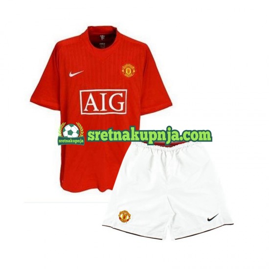 Dječja Domaći Home Dresova Manchester United Retro 2007 Kratkih Rukava
