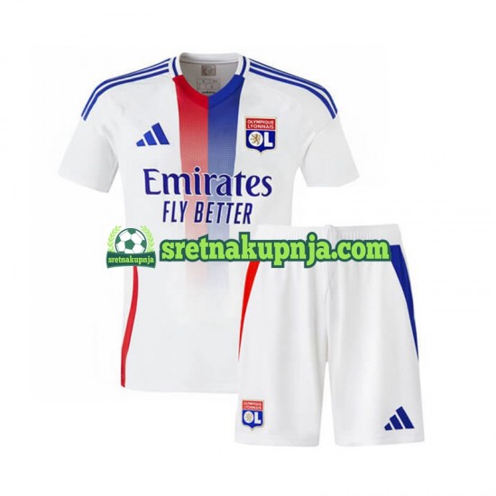 Dječja Domaći Home Dresova Olympique Lyonnais 2024-2025 Kratkih Rukava