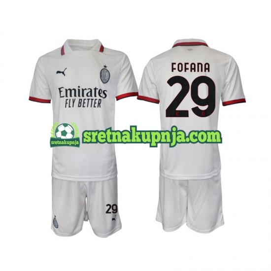 Dječja Gostujući Away Dresova AC Milan Fofana 29 2024-2025 Kratkih Rukava