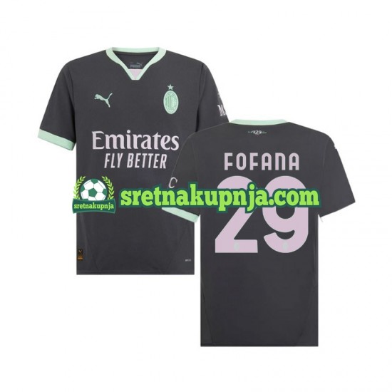 Muškarci Treći Dresova AC Milan Fofana 29 2024-2025 Kratkih Rukava