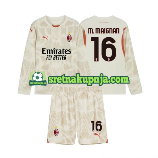 Dječja Treći Golmanski Dresova AC Milan Mike Maignan 16 2024-2025 Dugim Rukavima