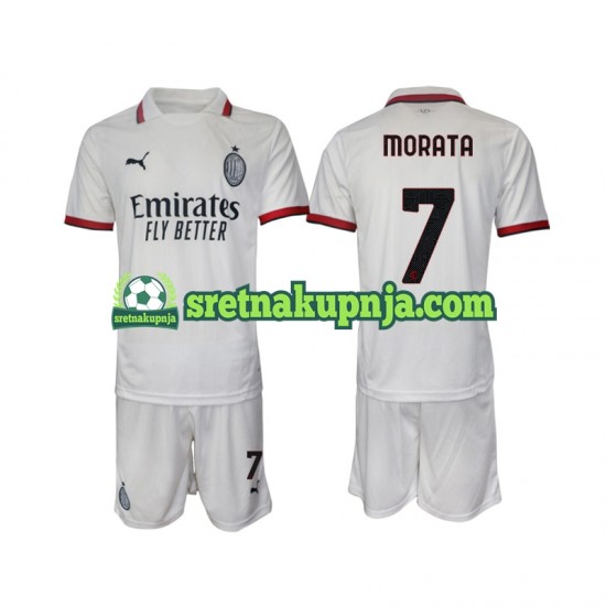 Dječja Gostujući Away Dresova AC Milan Morata 7 2024-2025 Kratkih Rukava