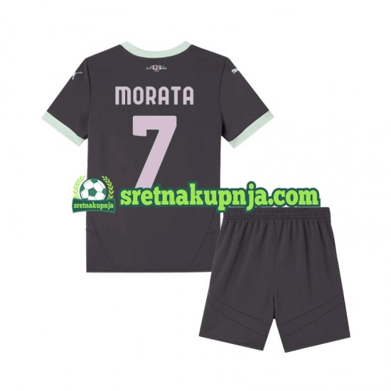 Dječja Treći Dresova AC Milan Morata 7 2024-2025 Kratkih Rukava