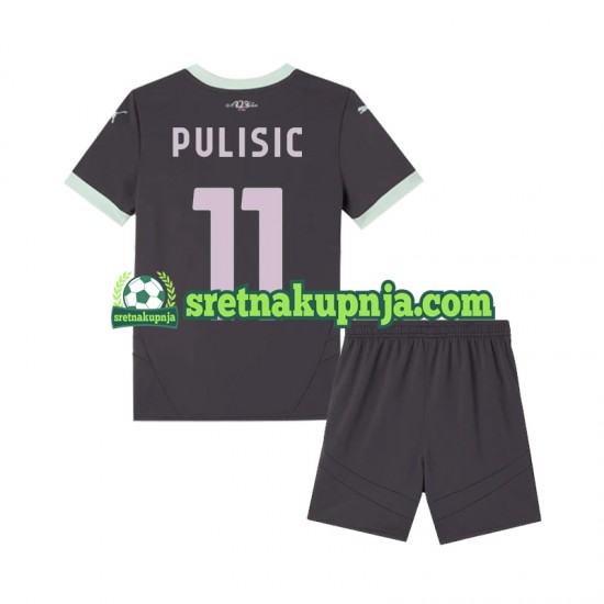 Dječja Treći Dresova AC Milan Pulisic 11 2024-2025 Kratkih Rukava