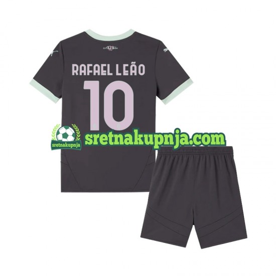 Dječja Treći Dresova AC Milan Rafael Leao 10 2024-2025 Kratkih Rukava
