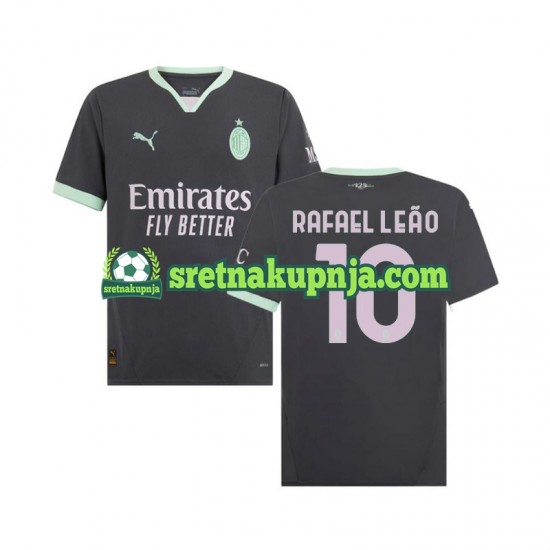 Muškarci Treći Dresova AC Milan Rafael Leao 10 2024-2025 Kratkih Rukava