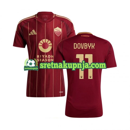 Muškarci Domaći Home Dresova Roma Artem Dovbyk 11 2024-2025 Kratkih Rukava