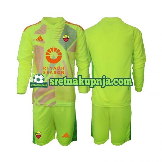 Dječja Gostujući Away Golmanski Dresova Roma 2024-2025 Dugim Rukavima