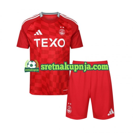 Dječja Domaći Home Dresova Aberdeen 2024-2025 Kratkih Rukava