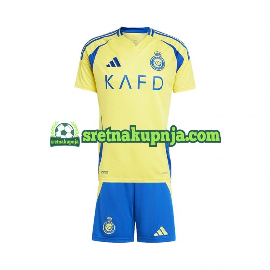 Dječja Domaći Home Dresova Al Nassr 2024-2025 Kratkih Rukava