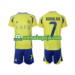 Dječja Domaći Home Dresova Al Nassr Cristiano Ronaldo 7 2024-2025 Kratkih Rukava